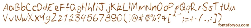 Patoskript Font – Brown Fonts on White Background