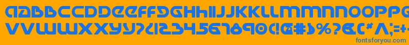 fuente Universal Jack Bold – Fuentes Azules Sobre Fondo Naranja