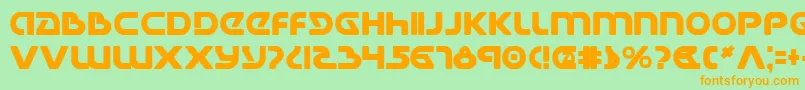 Universal Jack Bold Font – Orange Fonts on Green Background