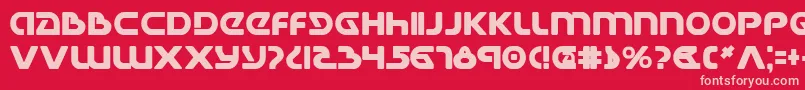 Universal Jack Bold Font – Pink Fonts on Red Background