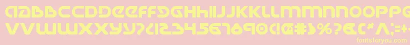 Universal Jack Bold Font – Yellow Fonts on Pink Background