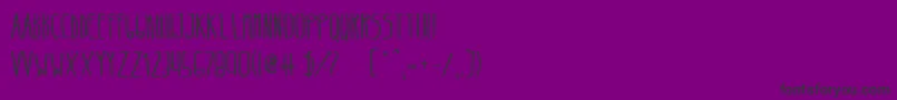 BeltaRegular-Schriftart – Schwarze Schriften auf violettem Hintergrund