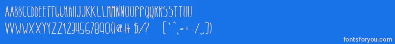 BeltaRegular Font – Pink Fonts on Blue Background