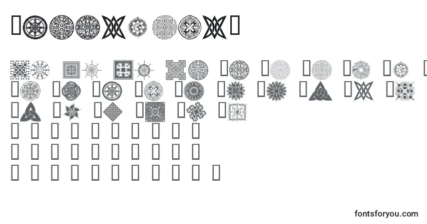 A fonte Wmdesigns2 – alfabeto, números, caracteres especiais