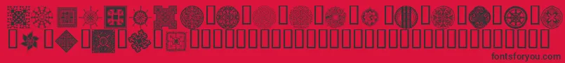 Wmdesigns2 Font – Black Fonts on Red Background