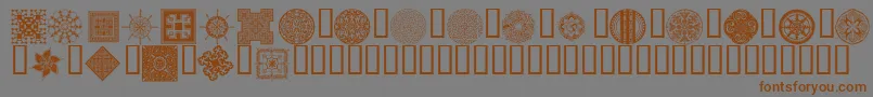 Czcionka Wmdesigns2 – brązowe czcionki na szarym tle