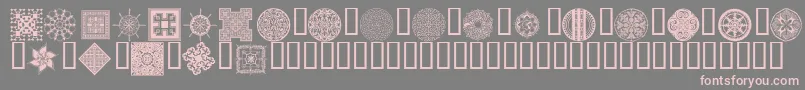Police Wmdesigns2 – polices roses sur fond gris