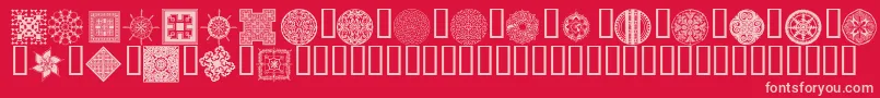 Шрифт Wmdesigns2 – розовые шрифты на красном фоне