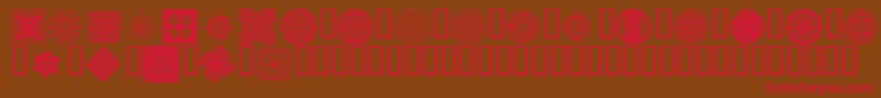 Wmdesigns2 Font – Red Fonts on Brown Background