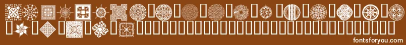 Шрифт Wmdesigns2 – белые шрифты на коричневом фоне