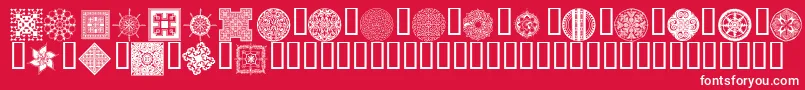 Wmdesigns2 Font – White Fonts on Red Background