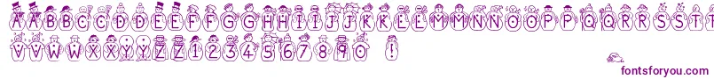 Jfsnobiz-Schriftart – Violette Schriften