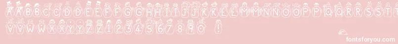 Jfsnobiz Font – White Fonts on Pink Background