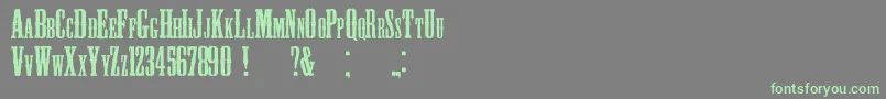 Шрифт Blackhawk – зелёные шрифты на сером фоне