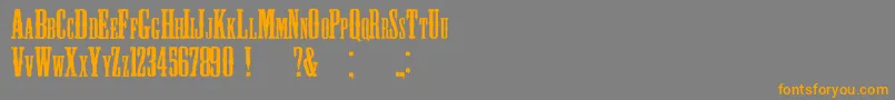 Blackhawk Font – Orange Fonts on Gray Background