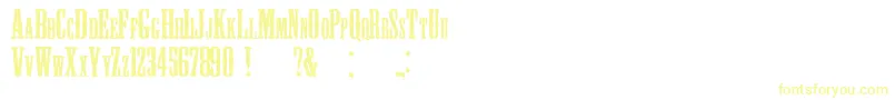 Шрифт Blackhawk – жёлтые шрифты на белом фоне