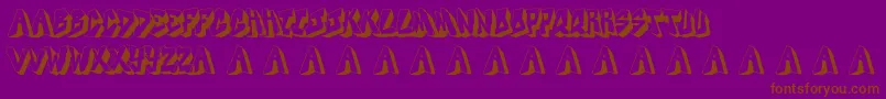 Docallismeonstreet Font – Brown Fonts on Purple Background