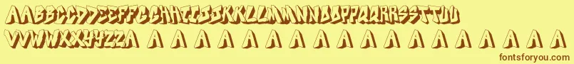 Docallismeonstreet Font – Brown Fonts on Yellow Background