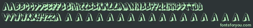 Docallismeonstreet Font – Green Fonts on Black Background