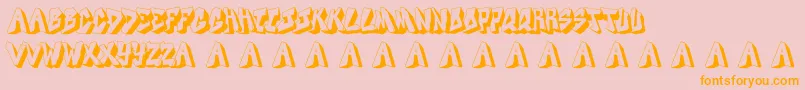 Docallismeonstreet Font – Orange Fonts on Pink Background