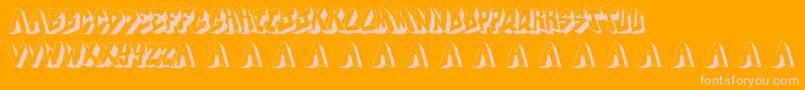 Docallismeonstreet Font – Pink Fonts on Orange Background