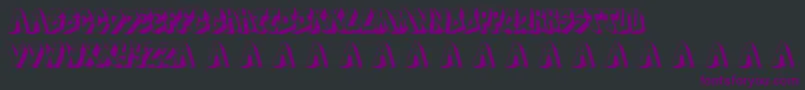 Docallismeonstreet Font – Purple Fonts on Black Background