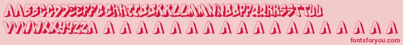 Docallismeonstreet Font – Red Fonts on Pink Background