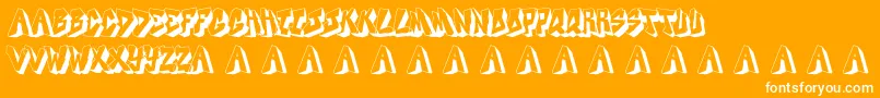 Docallismeonstreet Font – White Fonts on Orange Background