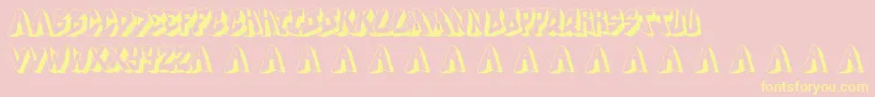 Docallismeonstreet Font – Yellow Fonts on Pink Background