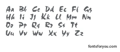 Überblick über die Schriftart CezanneRegular