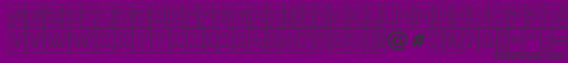 RewindertitulcmotlRegular Font – Black Fonts on Purple Background