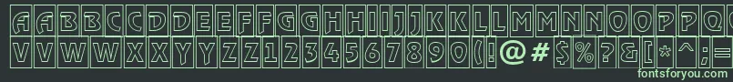 RewindertitulcmotlRegular Font – Green Fonts on Black Background