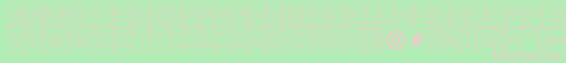 RewindertitulcmotlRegular Font – Pink Fonts on Green Background