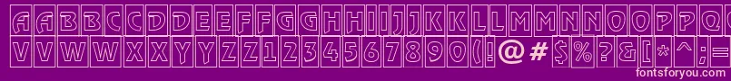 RewindertitulcmotlRegular Font – Pink Fonts on Purple Background