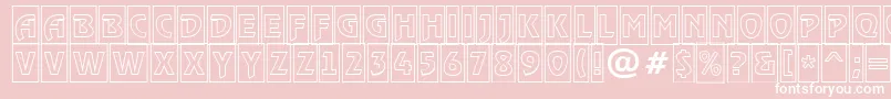 RewindertitulcmotlRegular Font – White Fonts on Pink Background