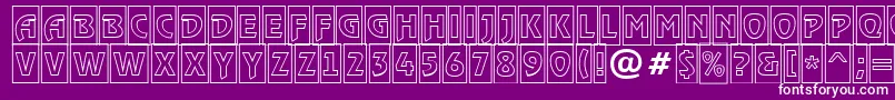 RewindertitulcmotlRegular Font – White Fonts on Purple Background