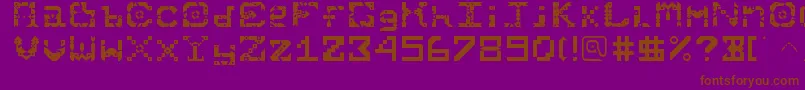 Starmunchies Font – Brown Fonts on Purple Background