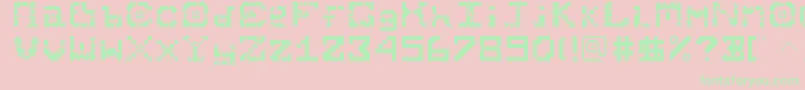 Starmunchies Font – Green Fonts on Pink Background