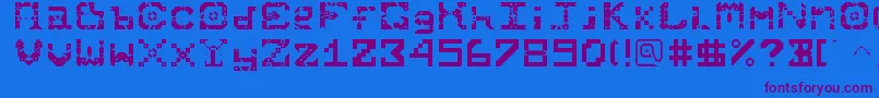 Starmunchies Font – Purple Fonts on Blue Background