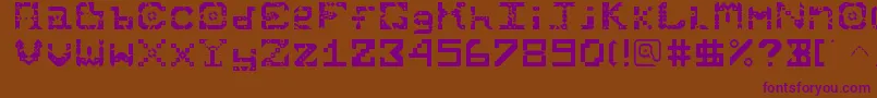 Starmunchies Font – Purple Fonts on Brown Background