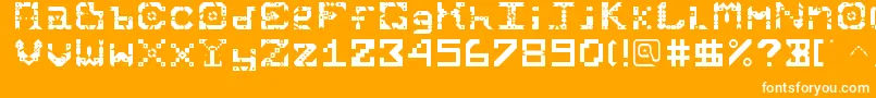 Starmunchies Font – White Fonts on Orange Background