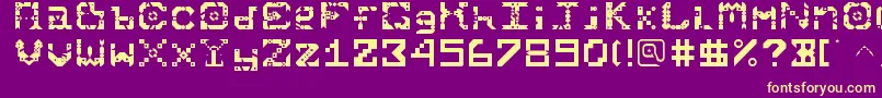 Starmunchies Font – Yellow Fonts on Purple Background