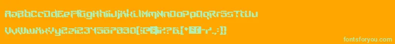 Подробнее о шрифте NinjaThing Шрифт NinjaThing – зелёные шрифты на оранжевом фоне
