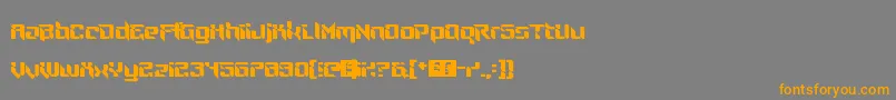 NinjaThing Font – Orange Fonts on Gray Background