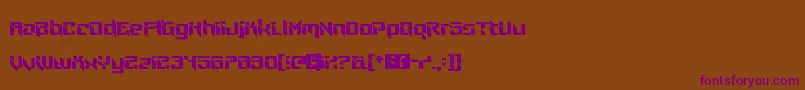 fuente NinjaThing – Fuentes Moradas Sobre Fondo Marrón