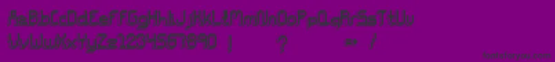 フォントChiptunesBold – 紫の背景に黒い文字