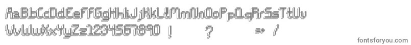ChiptunesBold-Schriftart – Graue Schriften