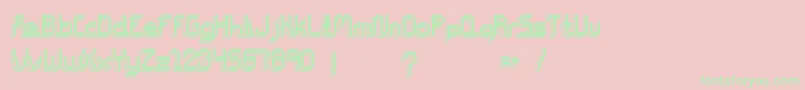 ChiptunesBold Font – Green Fonts on Pink Background