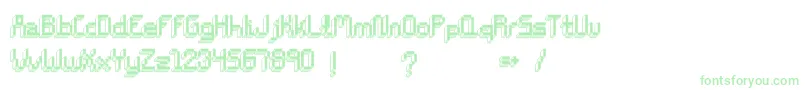 フォントChiptunesBold – 緑のフォント