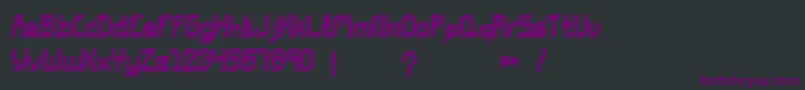 Шрифт ChiptunesBold – фиолетовые шрифты на чёрном фоне